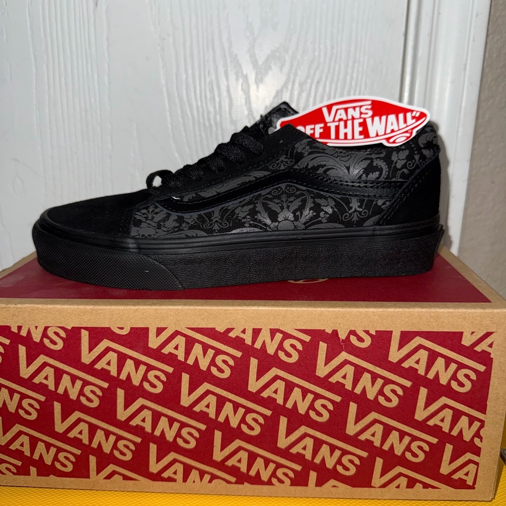 Vans Black and Gray Patterned Men's Sneakers